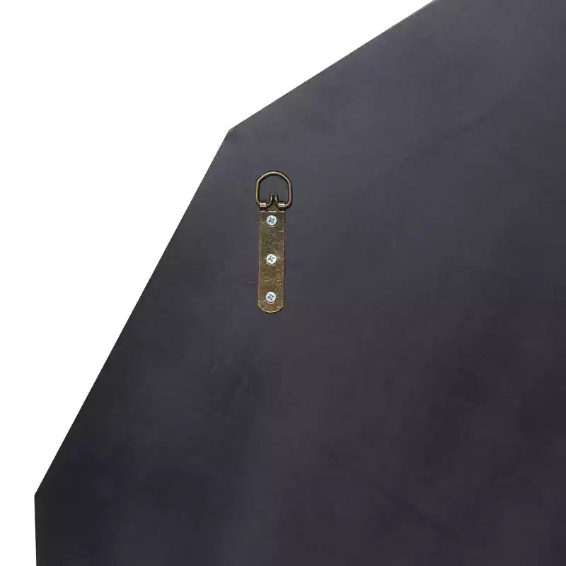 Miroir Mural Starburst & May Glam Wood Argent : Grand Rond, Aucun Assemblage, Cadre en MDF