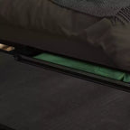 Commode à 5 tiroirs laquée brillante avec poignée dissimulée et éclairage sous-jacent