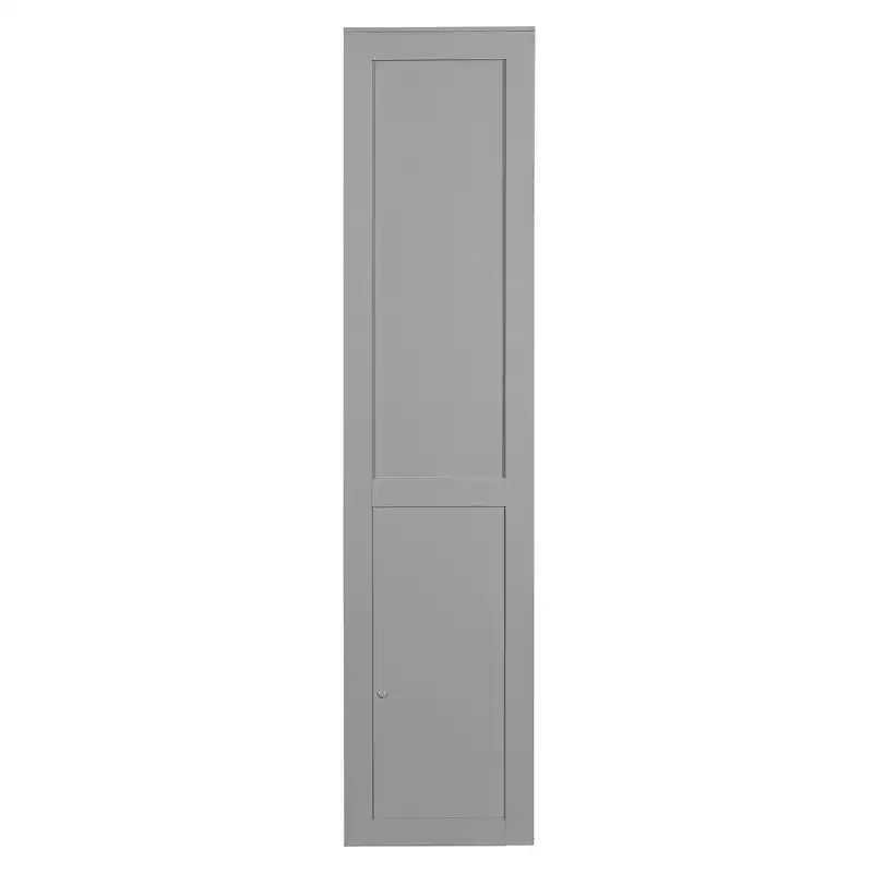 Lit escamotable Queen Size avec lumières LED, blanc/gris-ModernLuxe