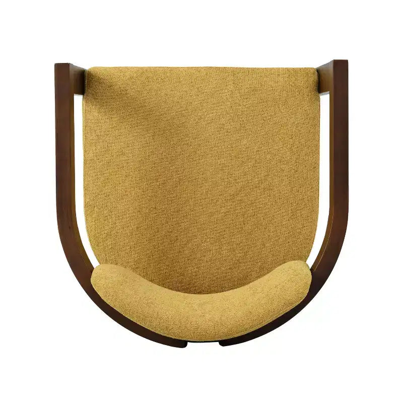 Chaise de salle à manger rembourrée Luna en bouleau moderne (ensemble de 4)