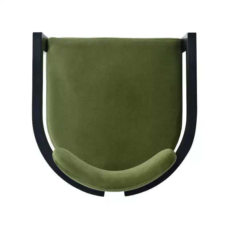 Chaise de salle à manger rembourrée Luna en bouleau moderne (ensemble de 4)