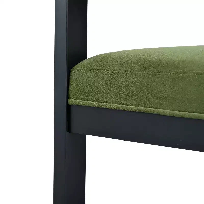 Chaise de salle à manger rembourrée Luna en bouleau moderne (ensemble de 4)