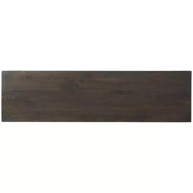 Meuble d'appoint contemporain Elinmore, finition marron et doré