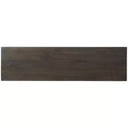 Meuble d'appoint contemporain Elinmore, finition marron et doré