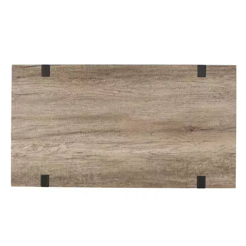 Table basse industrielle 43W avec plateau épais, Gris Canyon - ModernLuxe