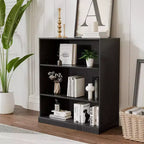 PexFix 36x31x16 Wood Accent Cabinet with Adjustable Shelf Storage Cabinet without Door Black