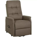 Fauteuil inclinable électrique releveur avec télécommande, poches latérales, ressorts ensachés, dossier capitonné, montage rapide