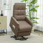 Fauteuil inclinable électrique releveur avec télécommande, poches latérales, ressorts ensachés, dossier capitonné, montage rapide