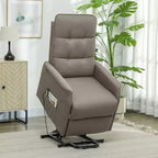 Fauteuil inclinable électrique releveur avec télécommande, poches latérales, ressorts ensachés, dossier capitonné, montage rapide