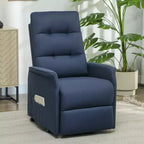 Fauteuil inclinable électrique releveur avec télécommande, poches latérales, ressorts ensachés, dossier capitonné, montage rapide