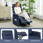 Fauteuil inclinable électrique releveur avec télécommande, poches latérales, ressorts ensachés, dossier capitonné, montage rapide