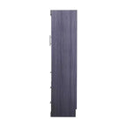Lit escamotable en bois avec armoire et tiroirs