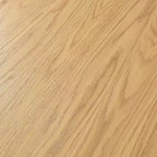 Table de salle à manger ronde en bois massif de 60" - Table de cuisine pour 6-8 personnes avec plateau et pieds cylindriques concaves pour salon/salle à manger/bureau - Naturel