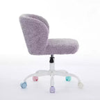 Chaise de Bureau en Velours, Chaise de Bureau avec Base en Métal Doré, Chaise Pivotante à Hauteur Réglable pour Bureau, Maison