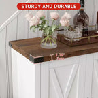 Meuble de rangement de ferme 15,7 x 30 x 31,5, Buffet avec 2 portes et étagères réglables