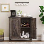 Meuble de rangement de ferme 15,7 x 30 x 31,5, Buffet avec 2 portes et étagères réglables