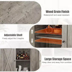 Meuble de rangement de ferme 15,7 x 30 x 31,5, Buffet avec 2 portes et étagères réglables