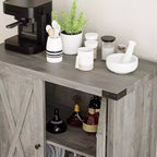 Meuble de rangement de ferme 15,7 x 30 x 31,5, Buffet avec 2 portes et étagères réglables