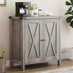 Meuble de rangement de ferme 15,7 x 30 x 31,5, Buffet avec 2 portes et étagères réglables