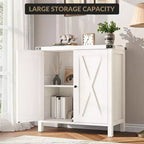 Meuble de rangement de ferme 15,7 x 30 x 31,5, Buffet avec 2 portes et étagères réglables