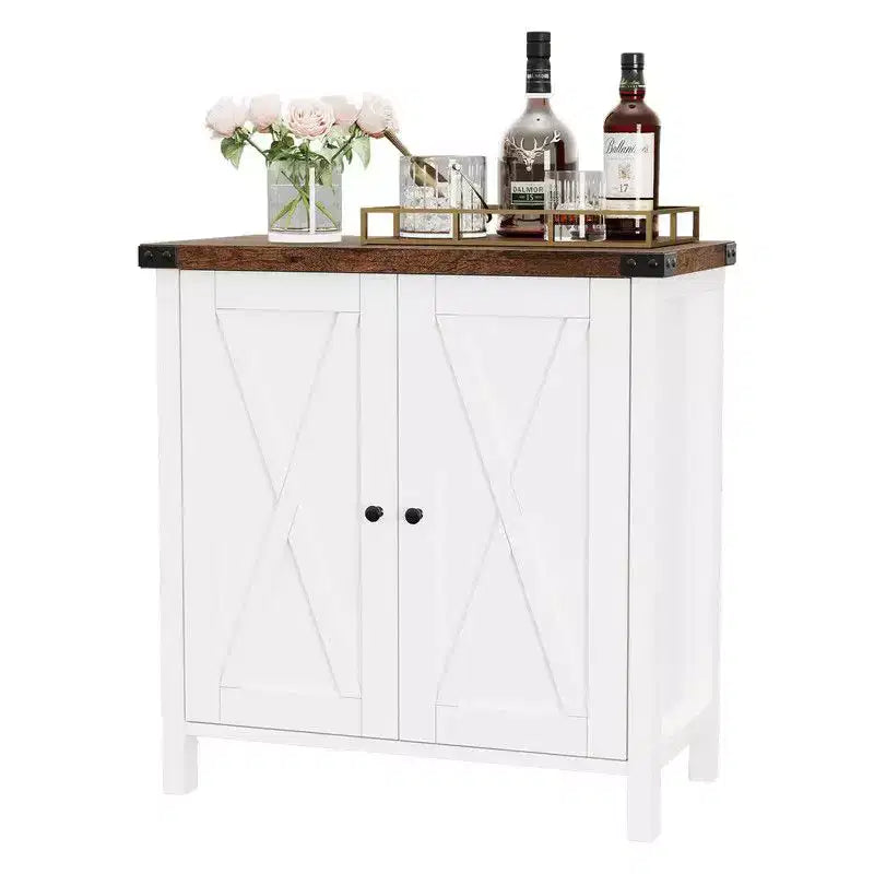 Meuble de rangement de ferme 15,7 x 30 x 31,5, Buffet avec 2 portes et étagères réglables
