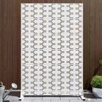 MAYEERTY Privacy Screens and Panels with Free Standing White for Outdoor Balcony Patio Garden Room Divider