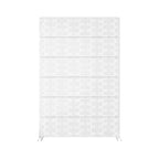 Écrans et panneaux d'intimité avec support autoportant blanc pour balcon, patio, jardin, séparateur de pièce extérieur