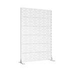 Écrans et panneaux d'intimité avec support autoportant blanc pour balcon, patio, jardin, séparateur de pièce extérieur