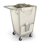 Laundry Basket with Wheels, Removable Bag, Steel Frame, 34.3 Gallons (130 L)