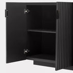 Bahut spacieux, buffet avec 4 portes et 4 étagères, meuble de rangement pour salon, salle à manger, cuisine
