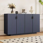 Bahut spacieux, buffet avec 4 portes et 4 étagères, meuble de rangement pour salon, salle à manger, cuisine