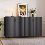 Bahut spacieux, buffet avec 4 portes et 4 étagères, meuble de rangement pour salon, salle à manger, cuisine
