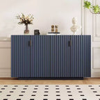 Bahut spacieux, buffet avec 4 portes et 4 étagères, meuble de rangement pour salon, salle à manger, cuisine