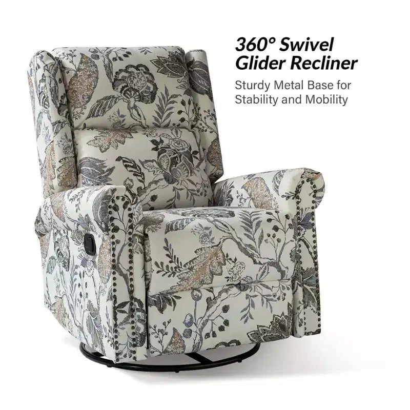 Fauteuil inclinable, pivotant et coulissant manuel|