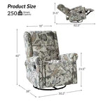 Fauteuil inclinable, pivotant et coulissant manuel|