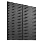 VEVOR Metal Pegboard Panels, 24 x 12 Pegboard, 2 Panels, Heavy Duty Steel Peg Board Wall Organizer,Black