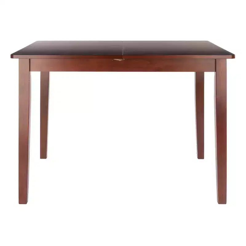 Table à manger extensible en noyer - : Rallonge papillon intégrée, 6 places