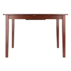 Table à manger extensible en noyer - : Rallonge papillon intégrée, 6 places
