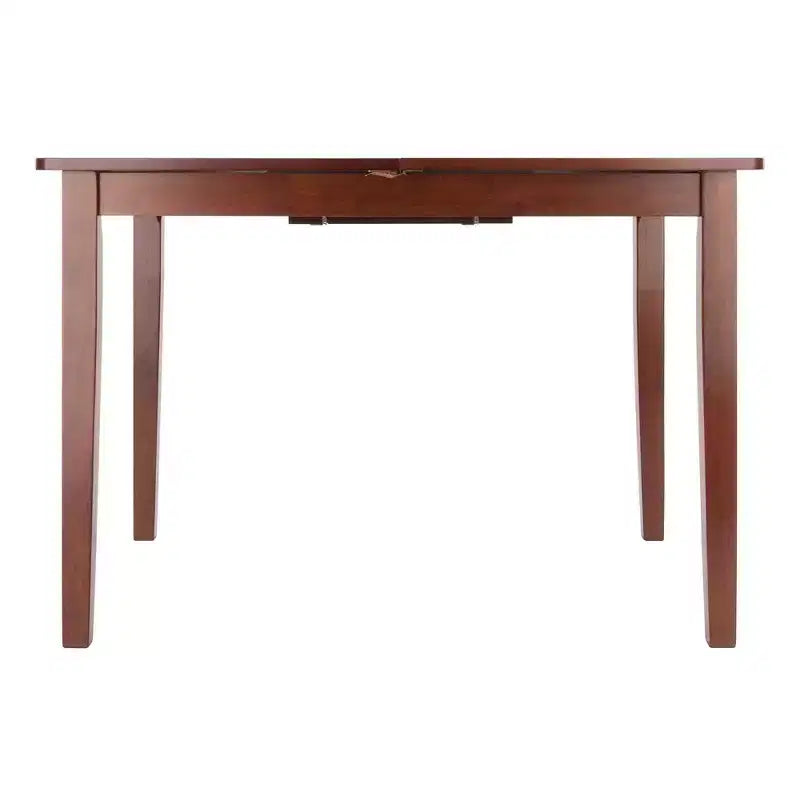 Table à manger extensible en noyer - : Rallonge papillon intégrée, 6 places