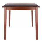 Table à manger extensible en noyer - : Rallonge papillon intégrée, 6 places