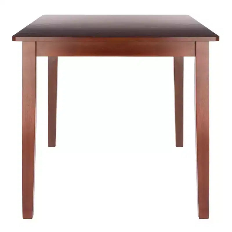 Table à manger extensible en noyer - : Rallonge papillon intégrée, 6 places