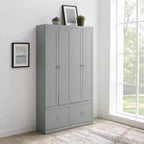Ensemble de 2 pièces pour entrée Harper avec 2 placards de rangement gris - Crosley