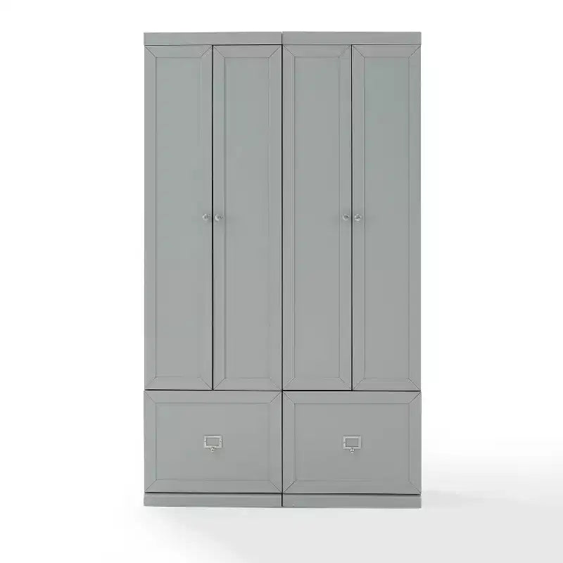 Ensemble de 2 pièces pour entrée Harper avec 2 placards de rangement gris - Crosley