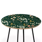 Table d'appoint motif fleurs de pré rondes - Deny Designs