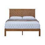Cadre de lit plateforme en bois massif de 30 cm avec lattes en bois, grand lit