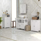 Armoire de toilette avec miroir, 24x26 pouces, en acier inoxydable, meuble de rangement mural avec portes doubles, argenté