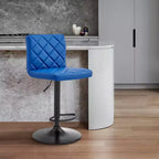 Tabouret de bar réglable avec revêtement en similicuir et finition métallique - Armen Living