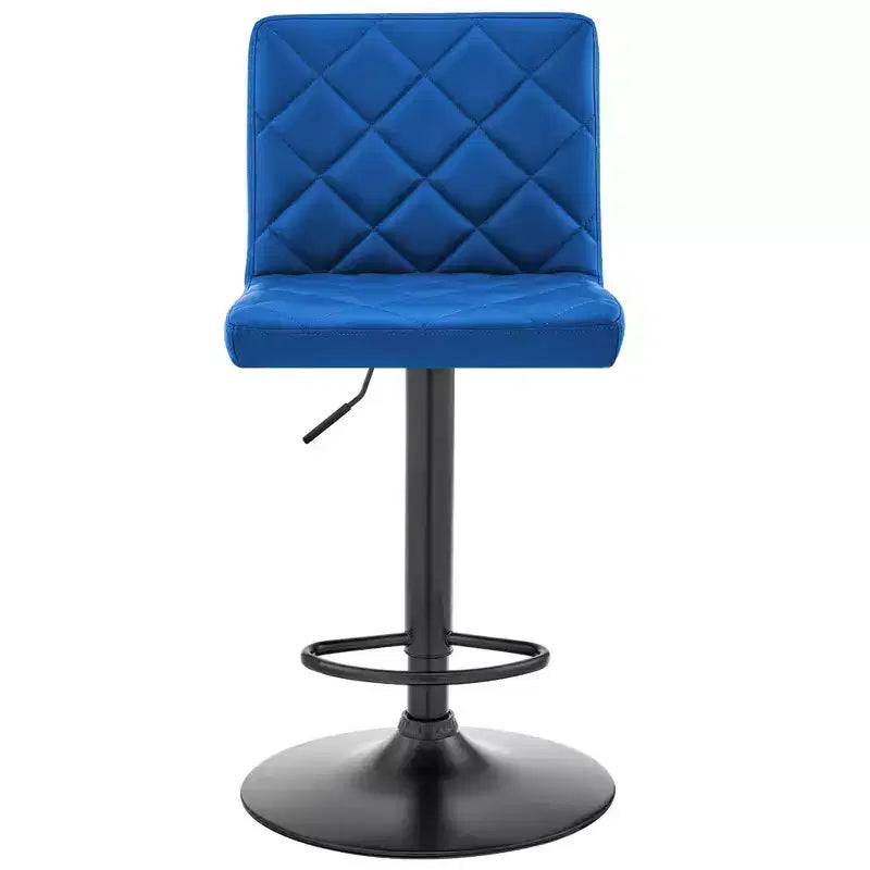 Tabouret de bar réglable avec revêtement en similicuir et finition métallique - Armen Living