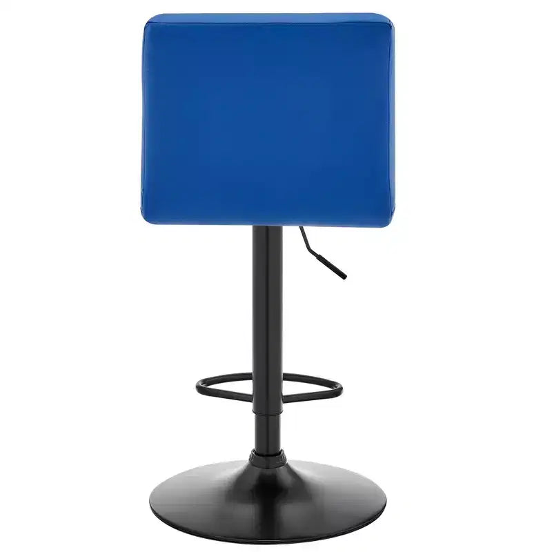 Tabouret de bar réglable avec revêtement en similicuir et finition métallique - Armen Living