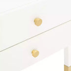 Table d'appoint à 2 tiroirs et 1 étagère - ACC6602